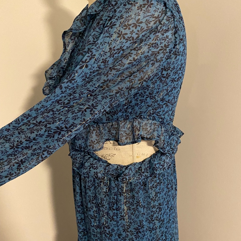 Misa Los Angeles Amelia maxi dress Cerulean Ditzy floral - Picture 3 of 6